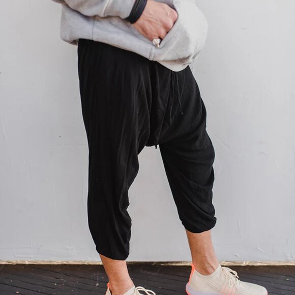 Winter Savannah Harem Pant Unisex Yoga Travel Baggy Cotton Hippie Boho Tapered - Picture 8 of 15